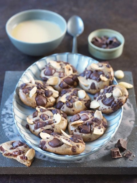 Cookies au sarrasin, amandes et chocolat 