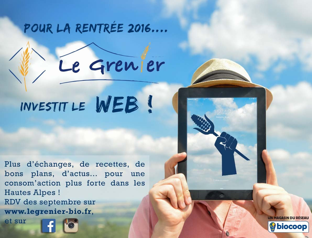 Le Grenier s'affiche sur le web !