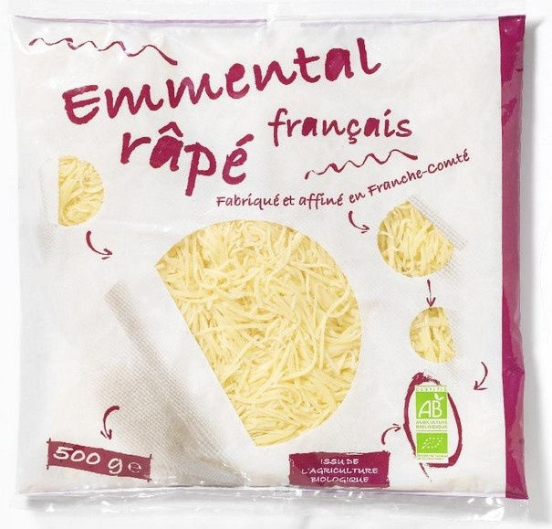 Emmental râpé 29%MG 500g