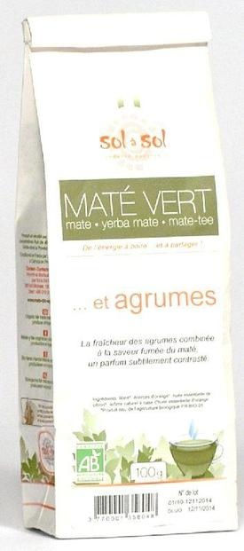 Maté vert agrumes 100g Maté vert agrumes 100g