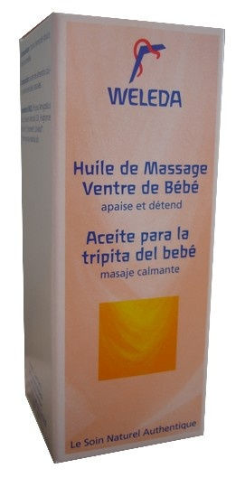 Weleda : Huile de massage ventre de bébé Weleda