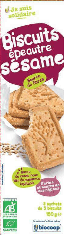 Biscuit épeautre sésame 150g