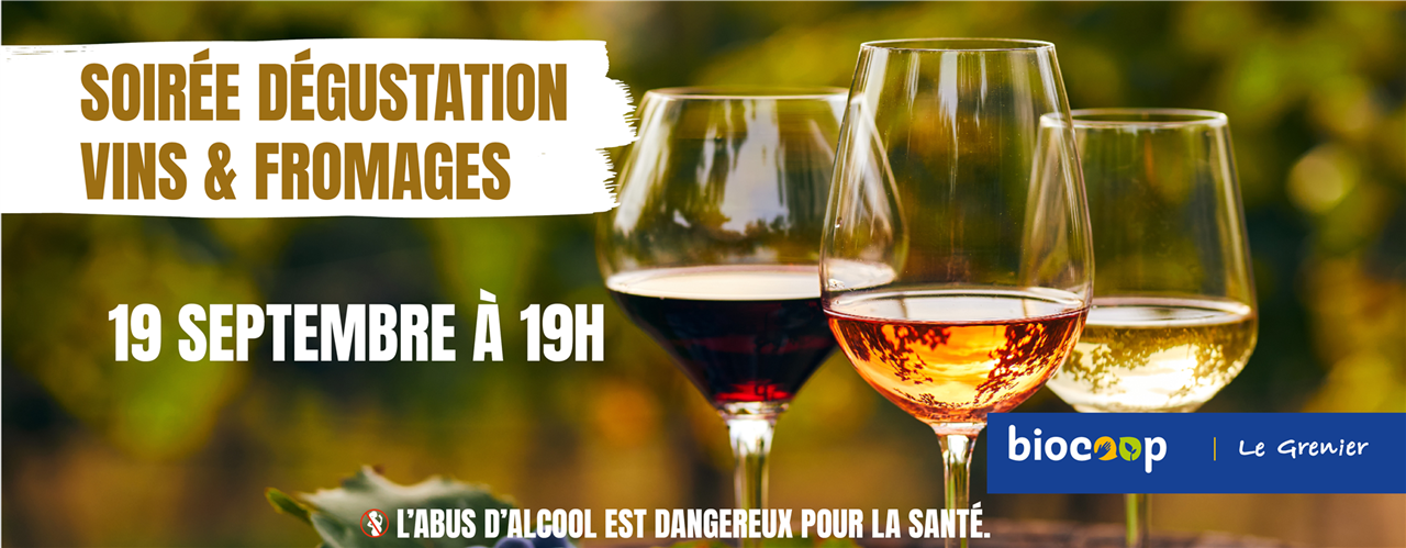soirée de dégustation vin et fromage biocoop tokoro 19 septembre 25