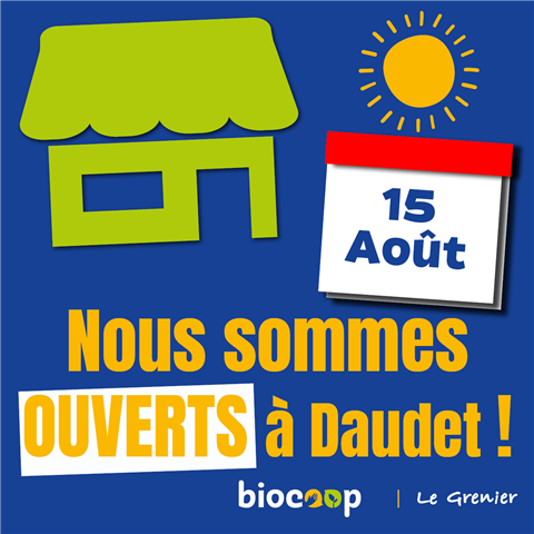 Ouverture exceptionnelle du magasin rue Daudet