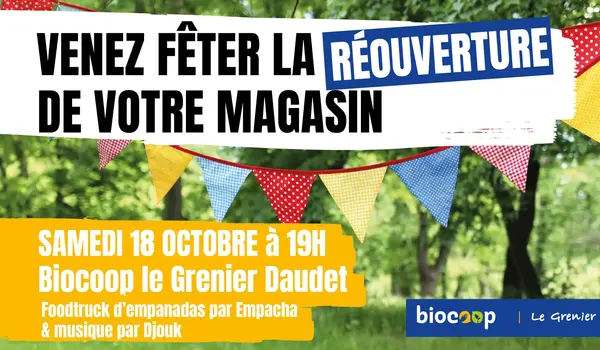 votre magasin rue Daudet a réouvert : on vous invite pour fêter ça ! 