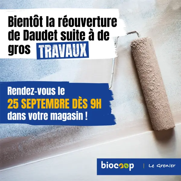 Après plus de 5 semaines de fermeture… le magasin du Grenier Daudet réouvre ses portes à Gap ce jeudi 25 septembre !