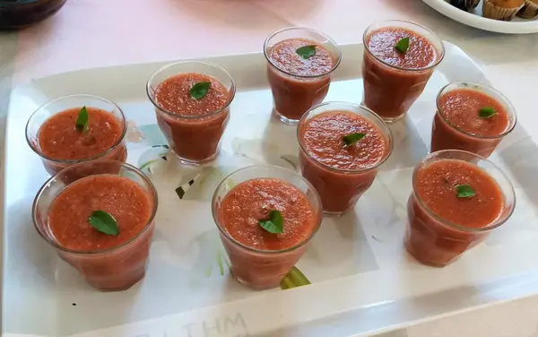 Gaspacho revisité à la pastèque